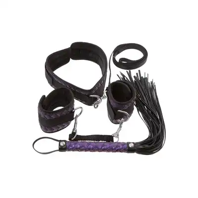 Wiązania-24923184001 BK Fessel-Set lila-Komplet pasków