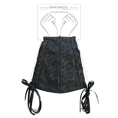 Sportsheets - Lace Corset Arm Cuffs.  Niezwykle gustowny, lekki, seksowny, bezpieczny. Gorset na ręce.