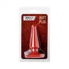 Black&amp;Red - Red Anal Plug. 10 cm długości, 3 cm szerokości. Lekka i elegancka wtyczka analna. 