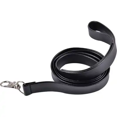 Kinky collar black  collar with leash  adjustable