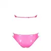 Obsessive - Lollypopy Set L/XL Swimwear. Różowo cukierkowy komplet bielizny, idealny set na plażę i do łóżka dla kobiet, które lubią błyszczeć. Mega sale