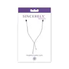 Sportsheets - Nipple Clamps w/ Teardrop Crystals. Kryształowe klamerki na sutki, 45 cm długości łańcuszka. 