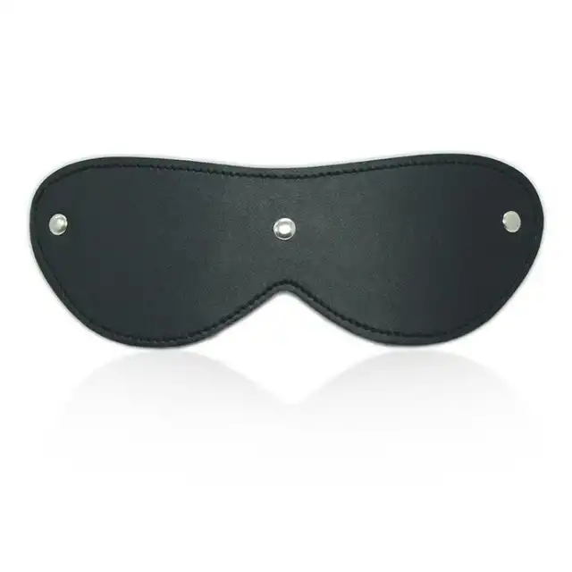 Toyz 4 Lovers - Blindfold Mask. Czarna maska z ekoskóry. Idealne dopasowanie do twarzy! Mega sale!