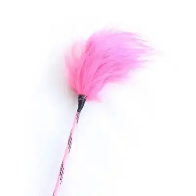Toyz 4 Lovers - Pon riding crop. Różowa szpicruta z futerkiem. 