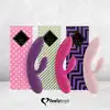 FeelzToys - Lea Rabbit Vibrator Pink. Cichy, przyjemny w dotyku wibrator z króliczkiem, wyprofilowany do stymulacji punktu G. 
