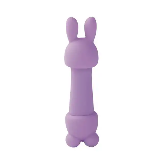 FeelzToys - Mister Bunny Massage Vibrator with 2 Caps. Purple. Silikonowy króliczek, 10 programów, 2 nakładki. Absolutnie wspaniały!
