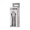 A-Toys - Penis Sleeve Dond. Transparentna nakładka na penisa z wypustkami stymulującymi 14,7 cm.