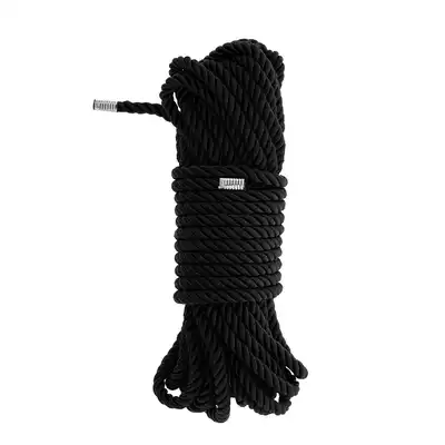 Blaze - Deluxe Bondage Rope 10m. Super miękka, czarna lina o jedwabistym wykończeniu. 