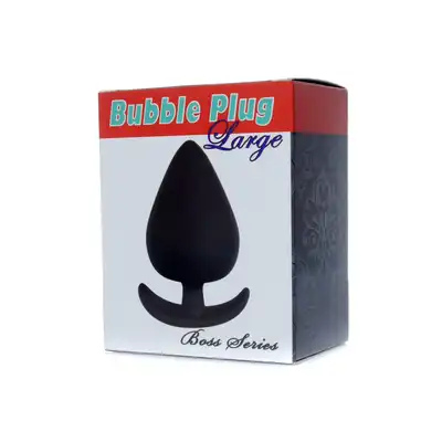 Bseries -Bubble Plug Large Bubble. Miękki i gładki plug analny w rozmiarze L. Wygodny uchwyt zapewniający bezpieczne zabawy analne. 