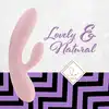 FeelzToys - Lea Rabbit Vibrator Soft Pink. Cichy, przyjemny w dotyku wibrator z króliczkiem, wyprofilowany do stymulacji punktu G. 