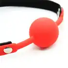 Toyz 4 Lovers - Ball Gag. Regulowany knebel zapinany na kłódkę. Czarno czerwony kolor. Mega sale!