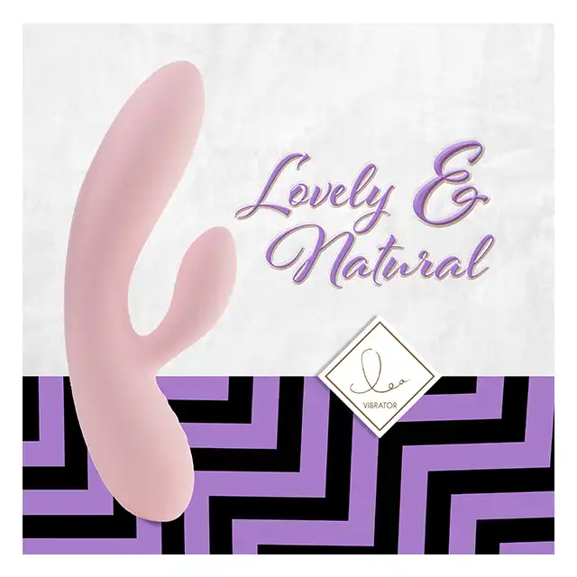 FeelzToys - Lea Rabbit Vibrator Soft Pink. Cichy, przyjemny w dotyku wibrator z króliczkiem, wyprofilowany do stymulacji punktu G. 