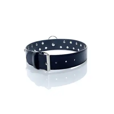 Fetish Boss Series - Collar 3 cm. red crystal