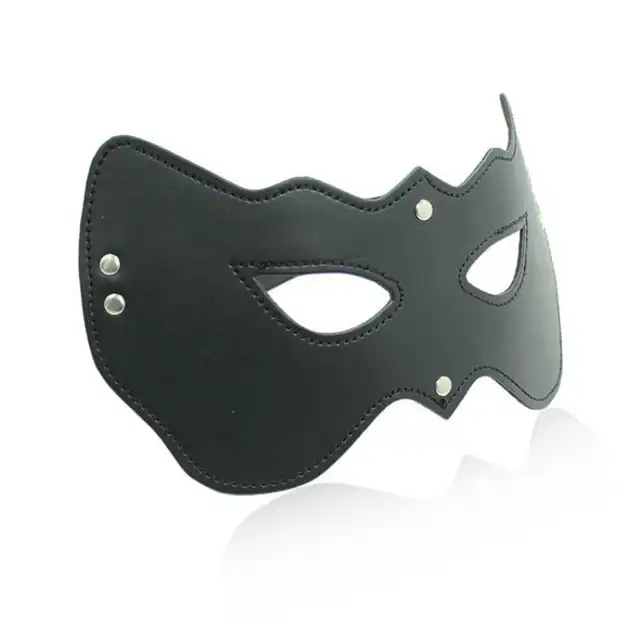 Toyz 4 Lovers - Opened Eyes Mask. Czarna maska z ekoskóry! Bestseller!