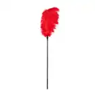 Guilty Pleasure - Large Feather Tickler Red. 73 cm długie gęste piórko do głaskania. Mega sale!