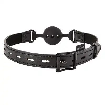 Sportsheets - Breathable Ball Gag. Oddychający, bezpieczny i uniwersalny knebel. Wegańska skóra!