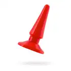 Black&amp;Red - Red Anal Plug. 10 cm długości, 3 cm szerokości. Lekka i elegancka wtyczka analna. 