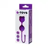 A-Toys - Pleasure Balls Purple. Hipoalergiczne fioletowe kulki gejszy wzmacniające mięśnie Kegla z unikalnym designem