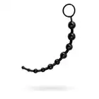 Black&amp;Red - Anal Chain Black. 31 cm długości, czarne koraliki analne bezpieczne dla ciała. 