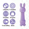 FeelzToys - Mister Bunny Massage Vibrator with 2 Caps. Purple. Silikonowy króliczek, 10 programów, 2 nakładki. Absolutnie wspaniały!