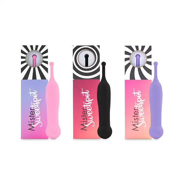 FeelzToys - Mister Sweetspot Clitorial Vibrator Purple. Niezwykły wibrator - ultra aksamitny w dotyku, wodoodporny, wysoka klasa produktu. Masażer o super słodkim wyglądzie!