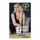 Guilty Pleasure - Black Silicone Flogger Whip. Silikonowy pejcz wygodny i solidny 26 cm!