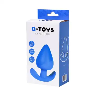 A-Toys - Anal Plug Blue. Duża wtyczka analna w kształcie kotwicy. Wodoodporne, bezpieczne dla ciała. 