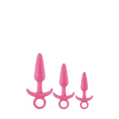 Firefly - Prince Kit Pink. Wyjątkowy zestaw wtyczek analnych. Wygodne uchwyty i aplikacja, aż 3 rozmiary! Mega Sale!