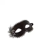 Guilty Pleasure - Venetian Eye Mask. Maska wenecka ze srebrnymi cekinami. 