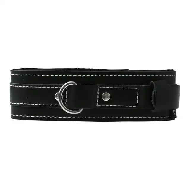 Sportsheets - Lined Leather Collar. Obroża ze skóry, z mięciutką podszewką!