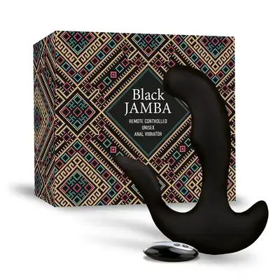 FeelzToys - Black Jamba Anal Vibrator. Wyprofilowany by stymulować prostatę i punkt G! Funkcja grzania i potężne wibracje.