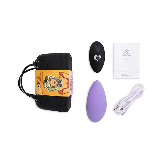 FeelzToys - Panty Vibe Remote Controlled Vibrator Purple. Wibrator do łechtaczki sterowany zdalnie. Najlepsza jakość, pomysłowe opakowanie w formie silikonowej torebeczki. 