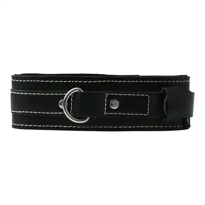 Sportsheets - Lined Leather Collar. Obroża ze skóry, z mięciutką podszewką!
