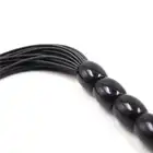 Toyz 4 Lovers - Flogger Whip Black. Czarny pejczyk silikonowy, dzięki któremu rozpalisz skórę do czerwoności. 