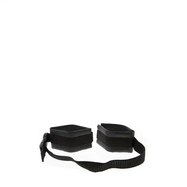 Guilty Pleasure - Adjustable Wrinkle Restraints. Regulowane kajdanki skóropodobne połączone pasem 40 cm. 