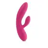 FeelzToys - Lea Rabbit Vibrator Pink. Cichy, przyjemny w dotyku wibrator z króliczkiem, wyprofilowany do stymulacji punktu G. 