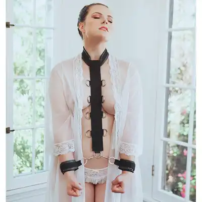 Sportsheets - Neck &amp; Wrist Restraint. Niezwykły zestaw do krępowania, wygodny i regulowany. Kompatybilny z innymi akcesoriami!