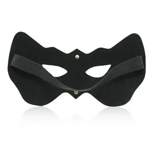 Toyz 4 Lovers - Opened Eyes Mask. Czarna maska z ekoskóry! Bestseller!
