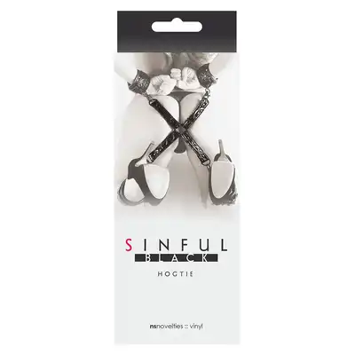 Wiązania-SINFUL HOGTIE BLACK