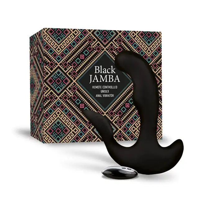 FeelzToys - Black Jamba Anal Vibrator. Wyprofilowany by stymulować prostatę i punkt G! Funkcja grzania i potężne wibracje.