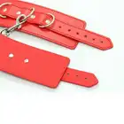 Toyz 4 Lovers - Red Handcuffs. Czerwone kajdanki z ekologicznego odpowiednika skóry! Super wygodna regulacja. Mega Sale!