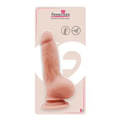 ALL TIME FAVORITES BENDABLE DILDO FLESH
