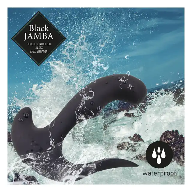 FeelzToys - Black Jamba Anal Vibrator. Wyprofilowany by stymulować prostatę i punkt G! Funkcja grzania i potężne wibracje.