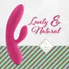 FeelzToys - Lea Rabbit Vibrator Pink. Cichy, przyjemny w dotyku wibrator z króliczkiem, wyprofilowany do stymulacji punktu G. 