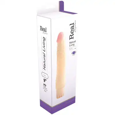 Real Rapture - Natural Living 9". Żelowy wibrator o realistycznym kształcie 23 cm!