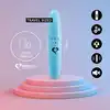 FeelzToys - Ella Lipstick Vibrator Light Blue. Mini wibrator w kształcie szminki, dyskretna przyjemność i ciche wibracje. 