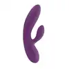 FeelzToys - Lea Rabbit Vibrator Purple. Cichy, przyjemny w dotyku wibrator z króliczkiem, wyprofilowany do stymulacji punktu G. 