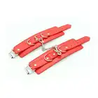 Toyz 4 Lovers - Red Handcuffs. Czerwone kajdanki z ekologicznego odpowiednika skóry! Super wygodna regulacja. Mega Sale!