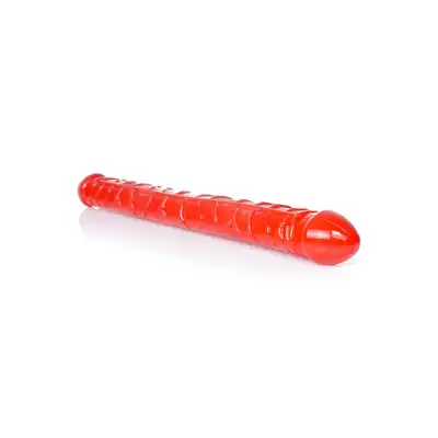 Dildo-Flexible Double Dong - Red