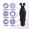 FeelzToys - Finger Vibrator Ring Black. Słodki wibrujący króliczek na palec.  Najwyższej jakości zabawka w uroczym opakowaniu - torebce!